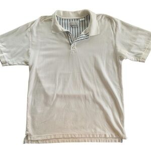1830 White Polo Men’s Cotton Short Sleeve Shirt Collared
